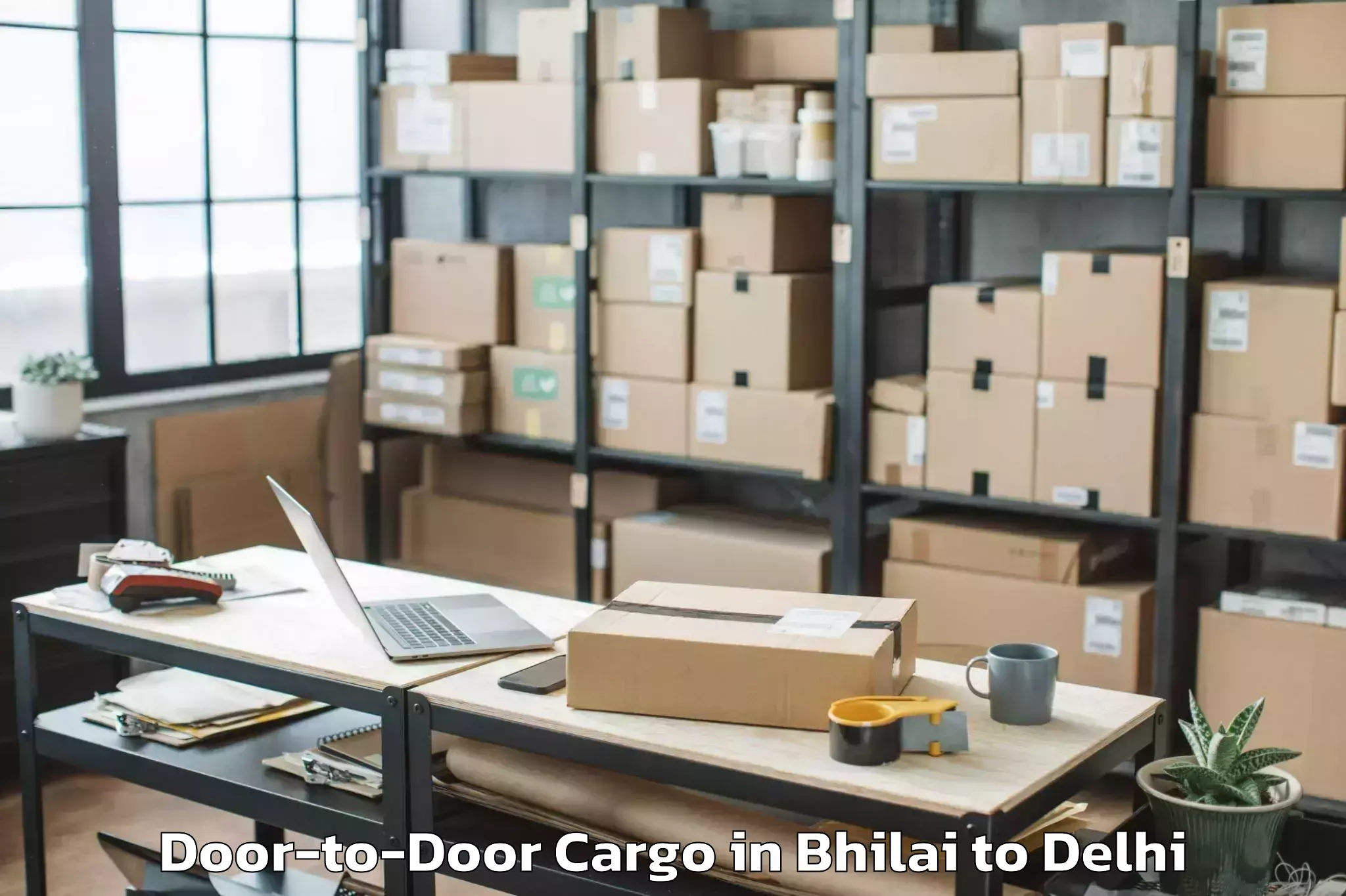 Efficient Bhilai to Jhilmil Door To Door Cargo